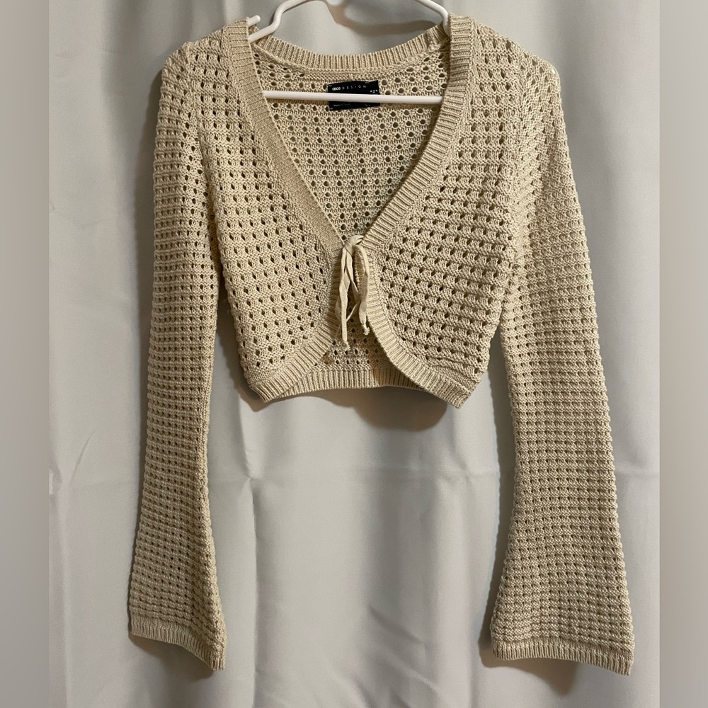 NWOT Asos cropped knit cardigan